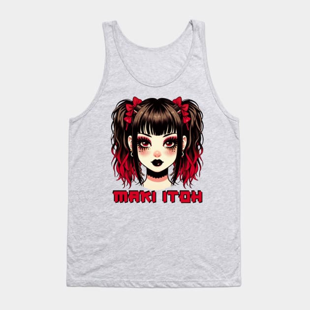 Maki Itoh (Dark Letters) Tank Top by Tiger Mountain Design Co.